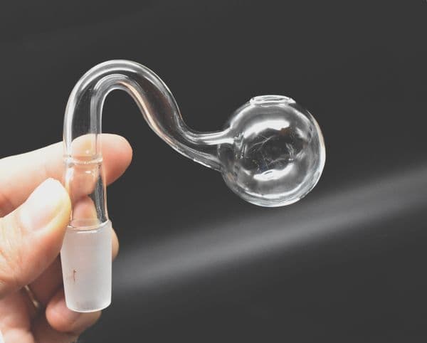10 14 18mm Male Female glass pipe Clear Thick Pyrex Glass Oil Burner Water Pipes for Oil Glass Bongs Adapter 30mm Big Bowls for Smoking