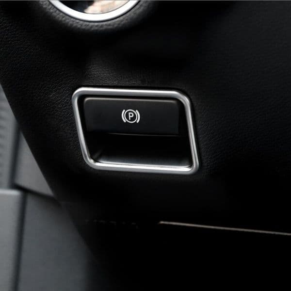 Car-styling Interior Electronic Handbrake frame Cover Trim Sticker for Mercedes Benz A B Class GLE W166 GLS X166 CLA GLA W176 Accessories