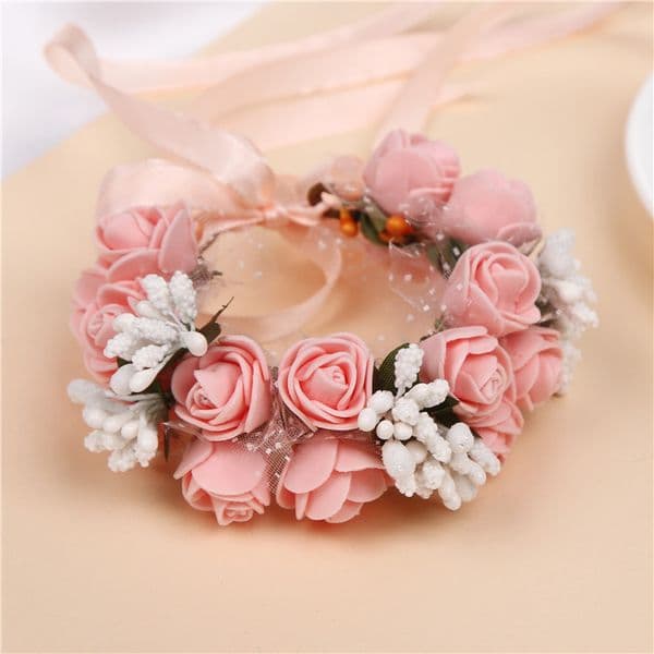 Artifical Wedding Flowers Bridal Wrist Corsage Romantic Bridal Wrist Corsage New Foam Berry Wedding Flower Bridesmaid Children's Garlands