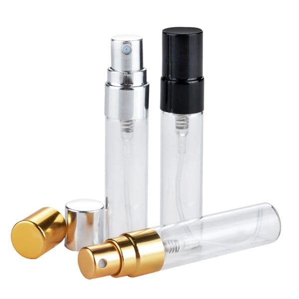 Wholesale Packing Bottles 2.5ml 5ml 10ml Portable Mini Travel Glass Perfume Bottles Atomizer 3 color Parfum Bottles For Spray Scent Pump Case Gift
