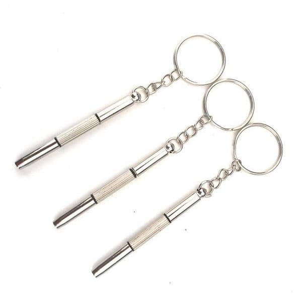 DHL Free shipping Hot sale Mini 3 in 1 Keychain Screwdriver Mobile Eyeglass Sunglasses Watch Repair Kit Tools LX6273