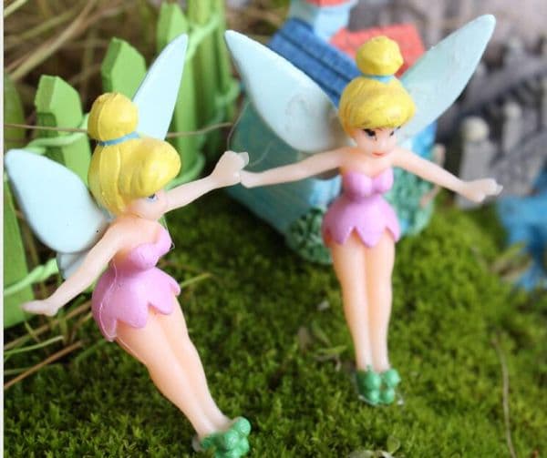 Cartoon Fairy Figurines Fairy Garden Miniatures Gnomes Pixie Dust Princess Miniature Fairy Figurine Mini Garden Resin C