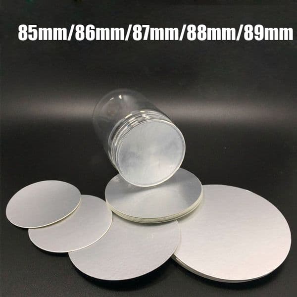 200pcs 85mm/86mm/87mm/88mm/89mm PP/PE/PET/HDPE/Glass/Acrylic Eletric Induction Aluminum Foil Sealing Gaskets/Pads Bottles