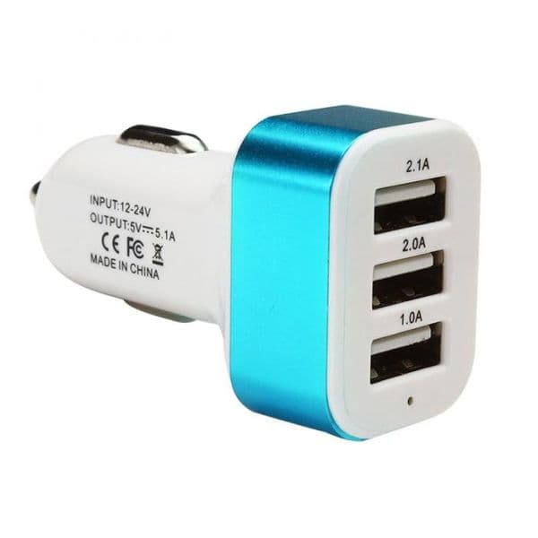 Universal Triple USB Car Charger Adapter USB Socket 3 Port Car-charger 3.1A 2.1A 1.1A for Phone