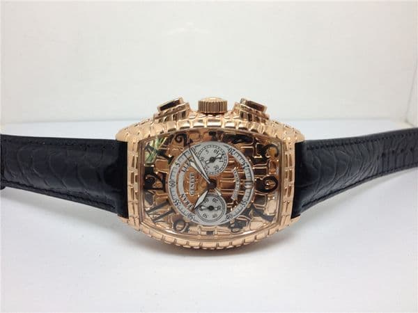 New fashion stainless steel watch for man leather strap Quartz Movement 01