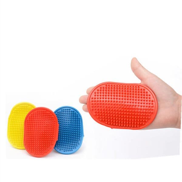 3 color Round pet bath brush massage brush adjustable dog cleaning gloves pet supplies Dog Grooming T2I5930