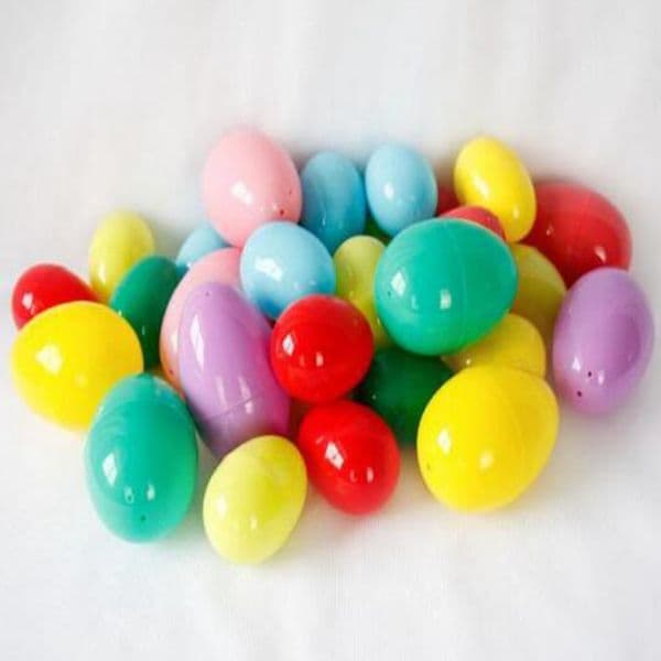 Prettybaby Easter eggs Eco-friendly plastic buckle eggs 2 size puzzle eggs baby kids gift Easter day DIY decoration