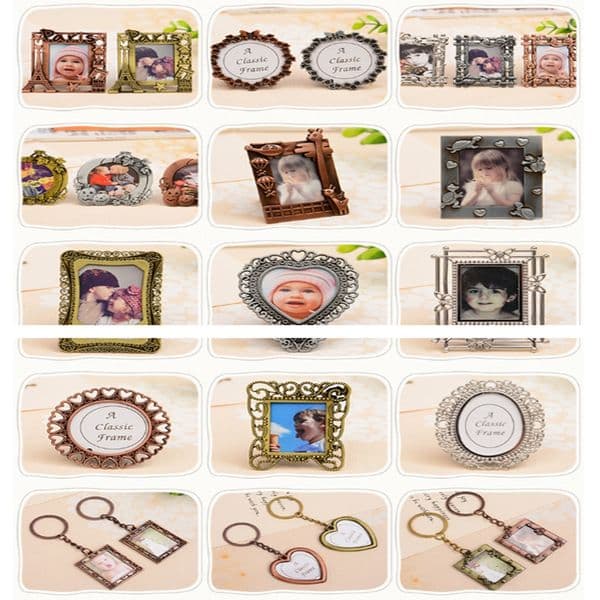 2 inch Mini Retro DIY Photo Frame European Style Painting Frame Pendant Home Decoration Parts Desk Decor Chidren Gift
