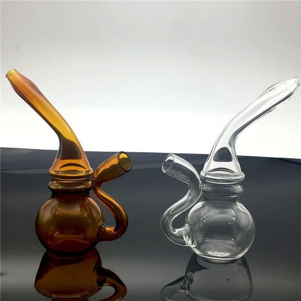 high quality Glass Blunt Bubbler Pipe Bubbler and Blunt Bubbler Bong mini glass Bongs cigarette filter pipe free shipping