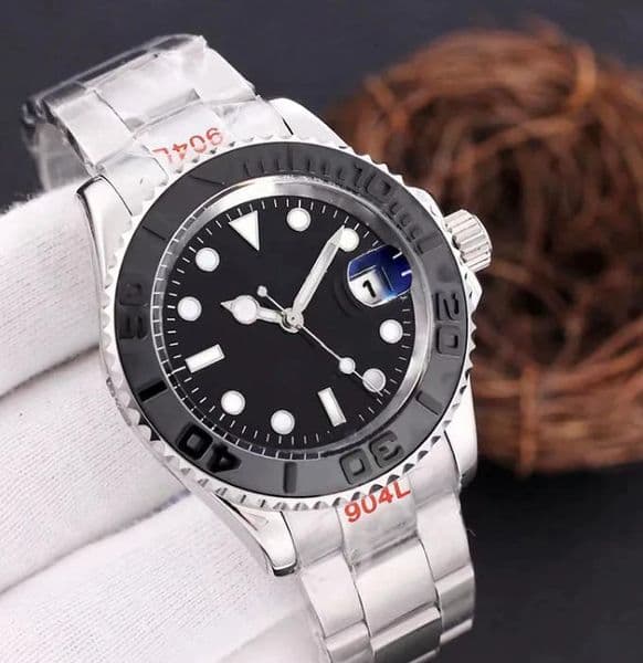 Factory Men Yacht Watch 41mm Gold Steel Chocolate Dial Automatic Mechanical Movement Sapphire Waterproof Luminous Watches