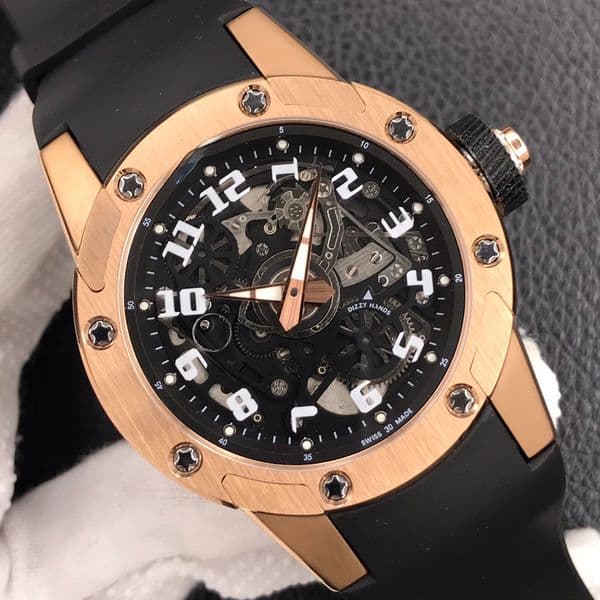 2026 Top quality men watches designer AAAAA Montres Luxury watch r m63-01 super clone watch lightweight transparent designer hollow chronograph Carbon fiber 55cd