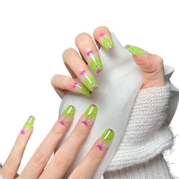 customizable wholesale handworn faux finger extensions featuring intricate patterns