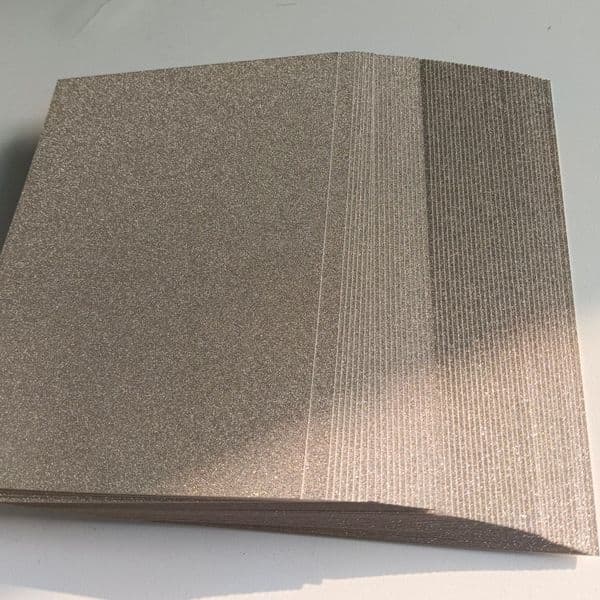 A4 10 Sheets Light GOLD 250gsm Glitter Cardstock Paper Rectangle Premium Sparkly Paper Craft Cardstock Paper for Scrapbook Cards DIY Party Art