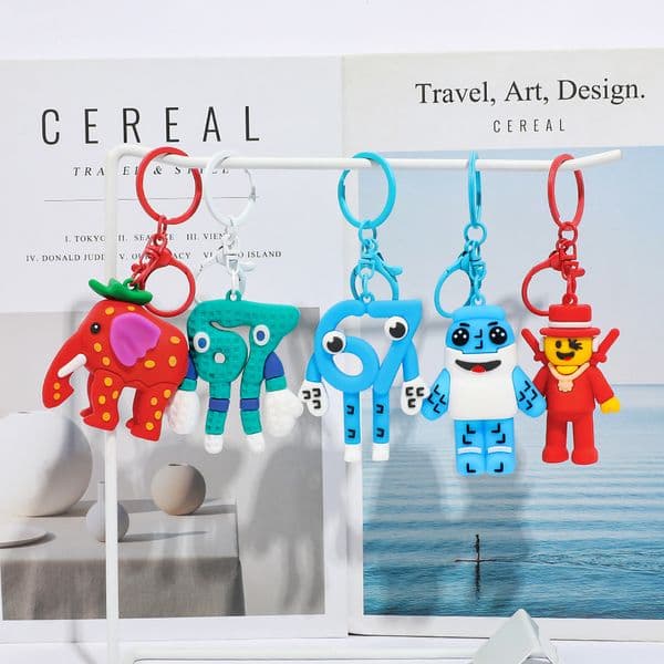 Game Steal A Brainrot Keychain Action Figure Toy Mini No. 67 Brainrots Italian Brainrot Chair Figurine Collectible Model Doll
