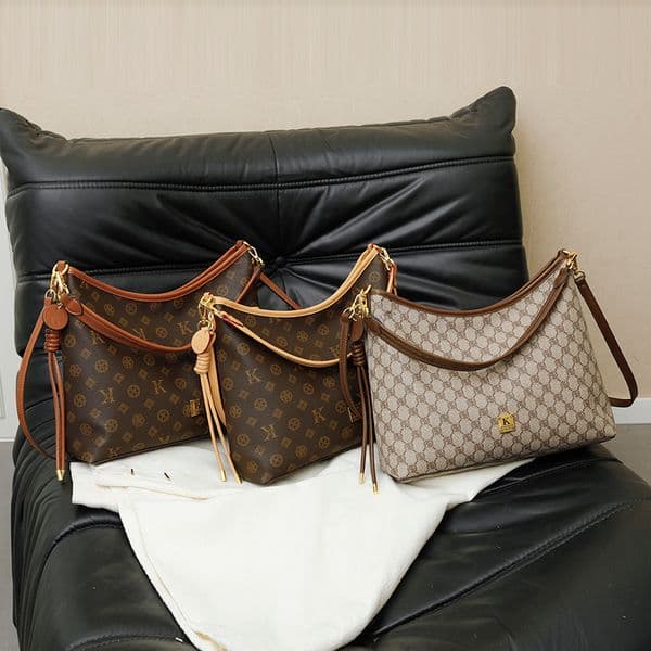 Trendy Female Fashion: Sophistication Meets Functionality with this Versatile Multi-Tone Cross-body Pouch