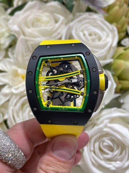 2026 Top quality AAAAA Luxury mens watch super clone watches ntpt carbon fiber r M61 50.2mm 13.8mm designer watches men tourbillon mechanical movement bc93