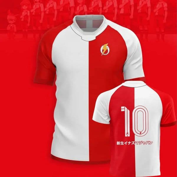 Men's T-shirts New Kaio Jersey Inazuma Eleven Cosplay Anime T-shirt 3d Print Kid Team Uniforms Summer Men Women Sports Soccer Top Jd98