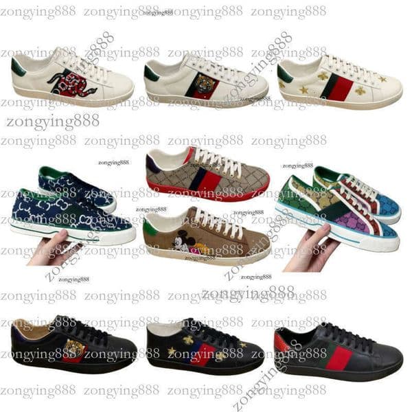 designer Ace Web shoes Tennis sneakers 1977 Grid High mens Low chaussures Black White Green Red Interlocking chaussure women shoe Beige Monogram men shoes designer