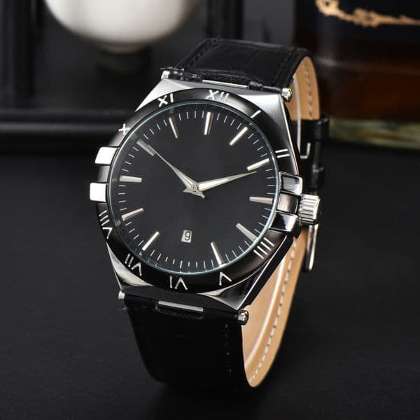 Hot sale Business Mens Watches Brand Luxury Quartz Casual Watch Fashion Waterproof Leather Wristwatch For Man Designer Vintage watch 41MM Gift Clock