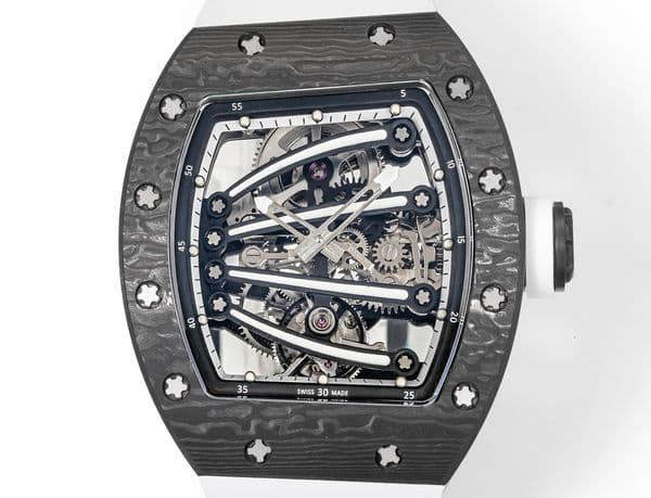 2026 Top quality AAAAA Luxury mens watch super clone watches ntpt carbon fiber r M59-01 designer watches men tourbillon mechanical movement 7a62