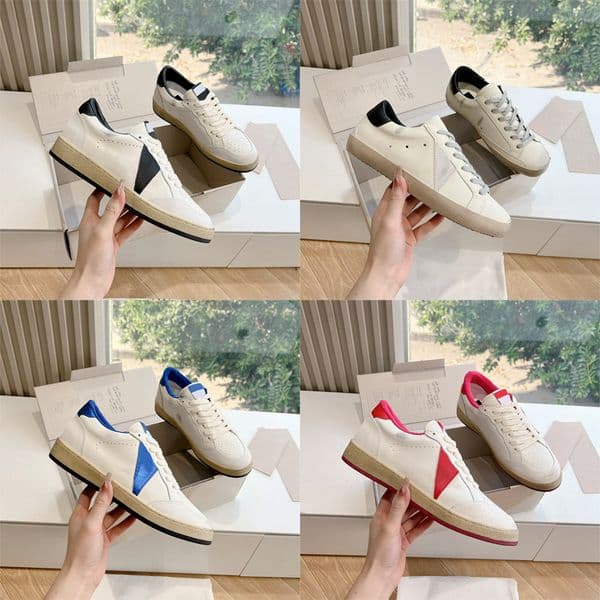 Designer Super Star Casual Shoes Low Top Retro Lace Up Distressed Sneakers Flat Outdoor Running Shoes 1026