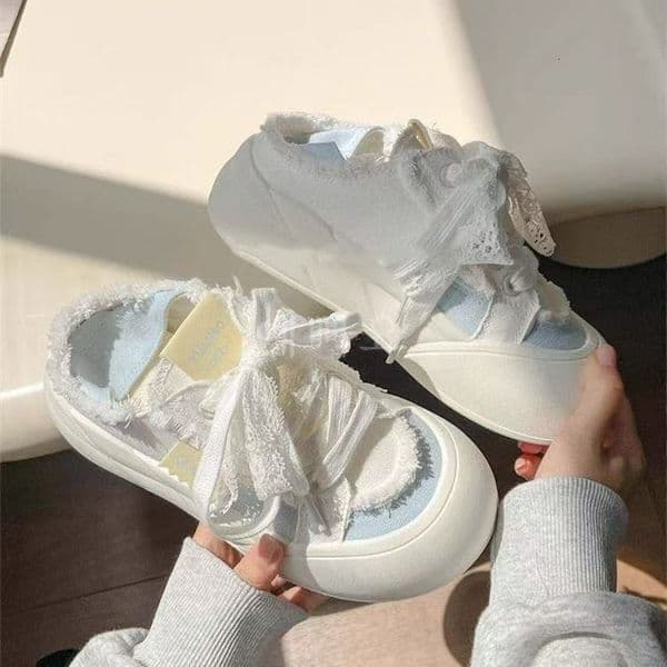 Ddmysports New Summer And Autumn Two Way Slip On Thick Soled Canvas Shoes For Women Student Sneakers Versatile White Loafers Outdoor Shoes