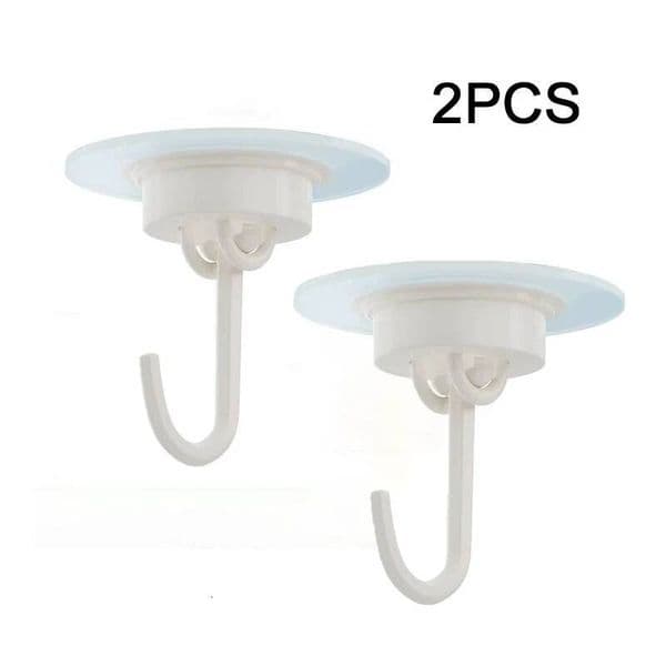 Bestseller 2pcs Suction white reusable heavy-duty vacuum suction cup glass kitchen supplies bathroom towel hook Accessory ddmytues