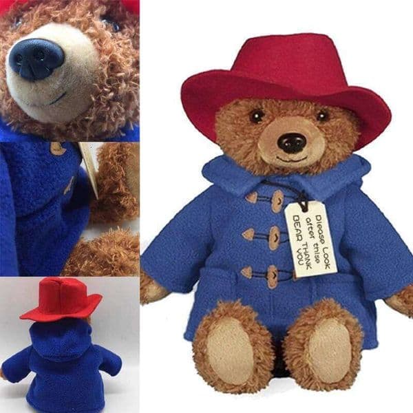 18-45CM Anime Cartoon Paddington Plush Kawaii Small Bear Stuffed Dolls High Quality Children Christmas Birthday Gifts XJ260105
