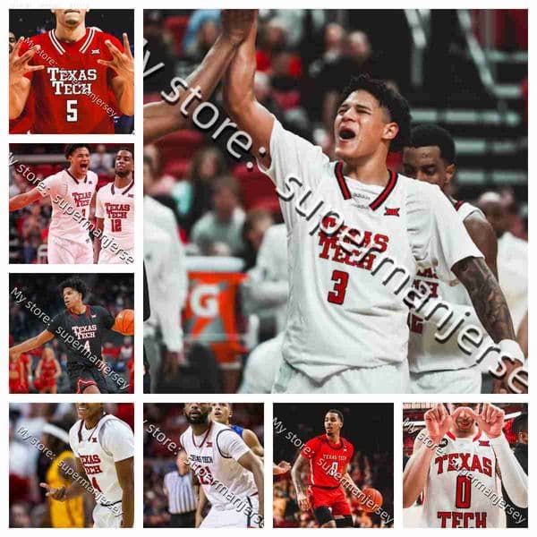 2025-26 Texas Techs Red Raiderss College basketball Jersey Watts Toppin Petty Moseley Horner Henderson Hoover Groves Francis Bryan Bamgboye Atwell Anderson Men