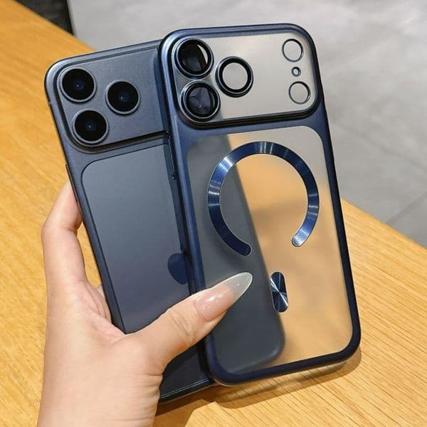Durable Phone Skin for iPhone 17 16 15 Pro Max Enhanced Camera Protection with Magnetic Ring
