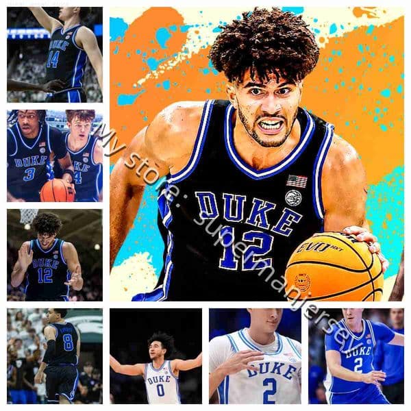 2026 Duke Blue Devils College basketball jersey Foster Boozer Evans Wilkins Brown Sarr Harris Boozer 12 Sheffield Khamenia Ufochukwu Scott Ngongba II Men Wome