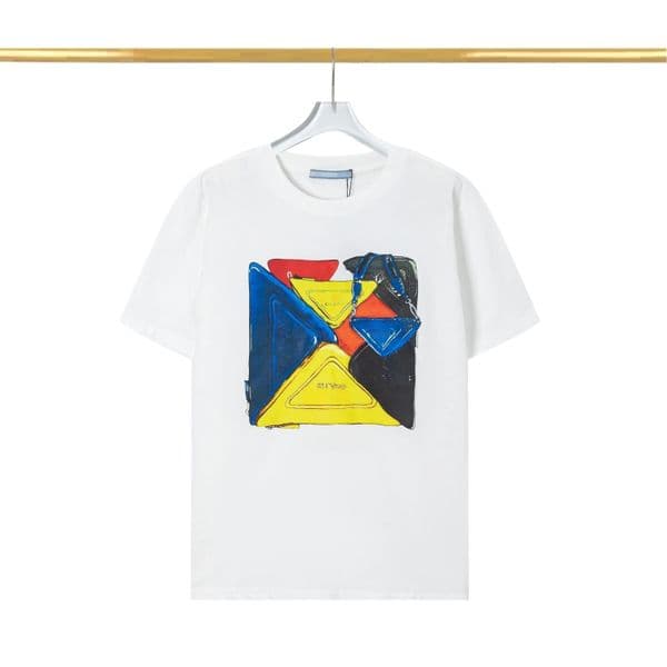 T-shirts Mens Designer 26SS T Shirts Womens Luxury Short Sleeved Pure Cotton Metal Fashion Letter T Shirt Printed Street Lovers Same Clothing T-shirt S-4XL 414a