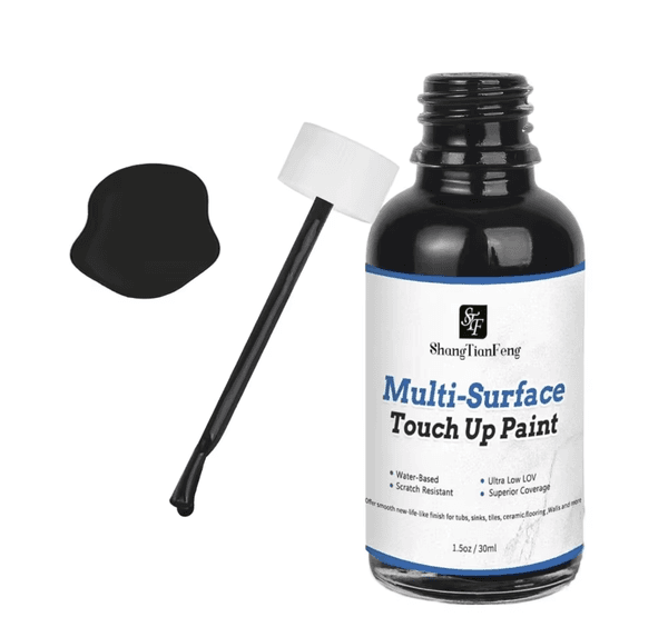 Black High Gloss Touch up Paint Pen for Walls Appliances Repair Washer Microwave Multi Surface Repainting Use Suitable For Wall Metal Wood Floor Repainting