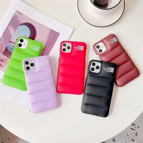 Luxury Down Jacket The Puffer iPhone Case For iPhone 16plus 15 14 13 12 11 Pro Max X XR XSMaxSoft Silicone Street Fashion Back Cover Support DropShip