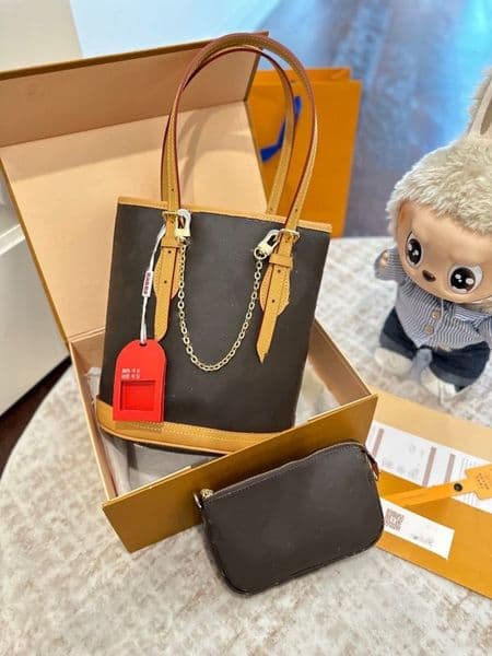 Luxury designer bag Used water bucket bag handbag Old Flower Zero wallet Cosmetic Bag women Fashion shopping shoulder bag totes Underarm bag crossbody bag coin purse