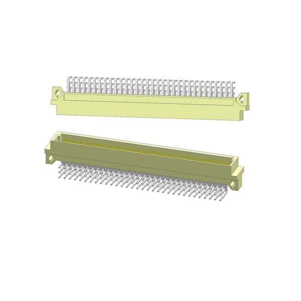 50 pcs 96 pins 3 rows DIN41612 connector bending male plug 2A