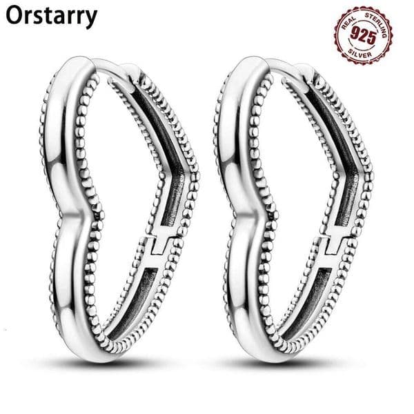 925 Sterling Silver Simple Love Heart Series Jewelry Zircon Circle Hoop Earrings Women Fine Earring S925Jewelry Gift Accessories