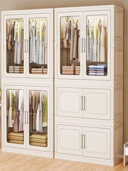 Bestseller Foldable Storage Cabinet with Shelves Multi scene Home Office Space Saving Organizer Adjustable Height Lockers ddmytues