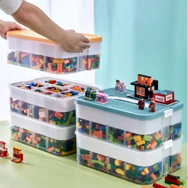 Bestseller Letter Sorting Box Small Particle Lego Block Storage Case Transparent Stackable Children's Toy Organizer Housewear & Furnishings ddmytues