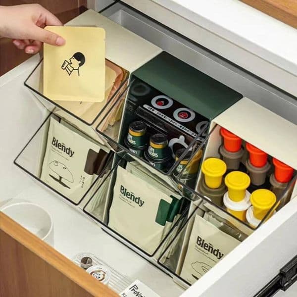 Bestseller Tea Bag Organizer Drawer Rack Coffee Store Office Snack Racks Portable Large U-shaped Non Occupying Stable Storage Box ddmytues