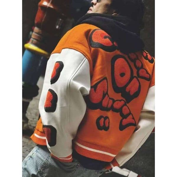 Embroidery Varsity Jacket PU Leather Sleeves Oversized Bomber Jackets Women Baseball Coats Streetwear Men Clothing