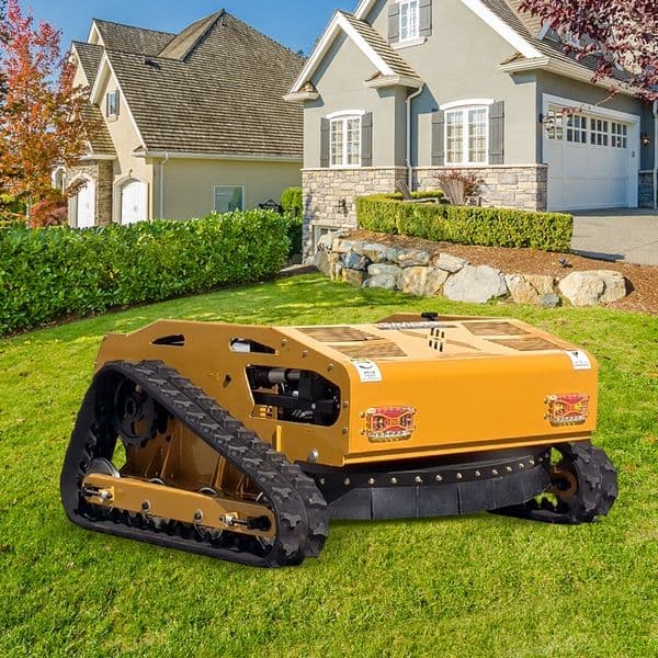Crawler Lawn Mower Remote Control with 1000mm Deck and Dozer Function for All Terrain Work Crawler