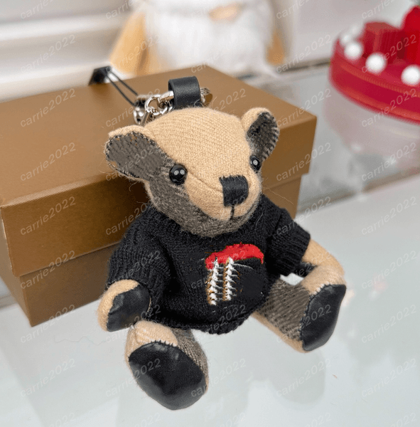 Designer Bag Charms Paris Home British Barcelona Bear Puppy Handbag Plush Toy Bag Small Pendant Keychain Ornamental keychain Small bear keychain bag pendant