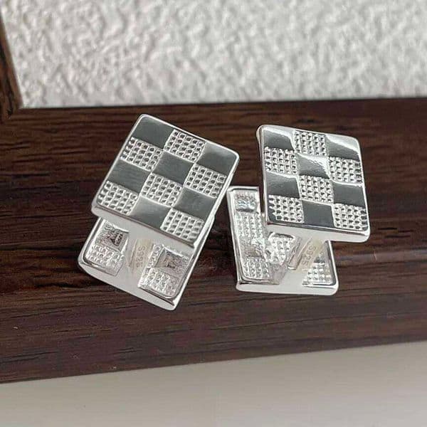 925 Sterling Silver Earrings for Women Square Geometric Sexy Girl Fashion Trendy Jewelry Gift Party Wedding pendientes