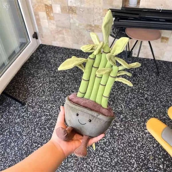 2026 Jellys Cat Toy Fun Potted Plants Lucky Bamboo Tulip Bluebell Hyacinth White Orchid Cute Plush Doll Decoration online