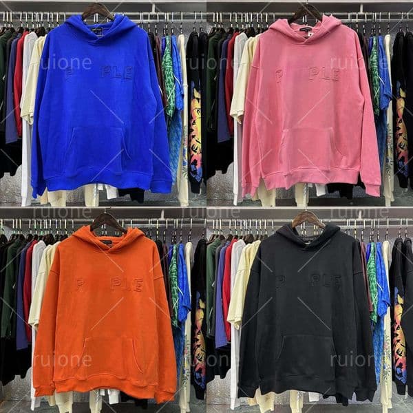 Purples Colors Brands Hoodie Unisex Oversized Hoody Designer Clothes High End Fashion Embroidery Puple Sweatshirt Mens Hip Hop Y2k Streetwear Womens Hoodies 5a5 e8