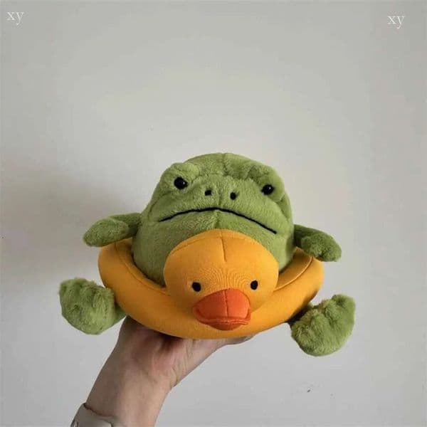 2026 JC British Rubber Swimming Ring Rich Rain Plush Toy Frog Doll Gift online S1123