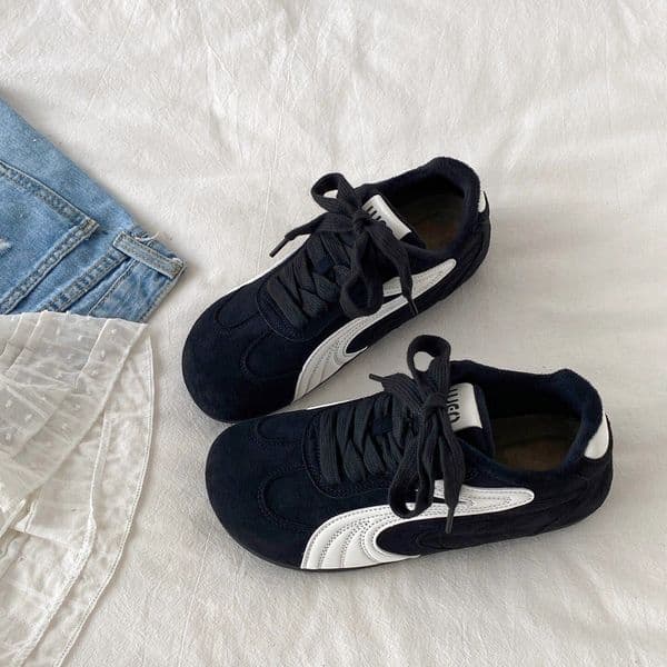 Ddmytiger Flat Retro Lace Up German Training Red Women S Spring New Soft Sole Sports Casual Niche Single Shoes Outdoor Shoes