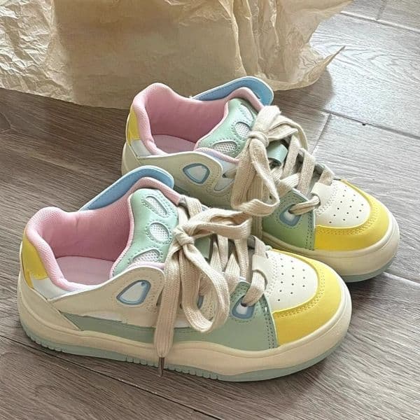 Ddmytiger Melade Macaron Ice Cream Student Style Versatile Casual Shoes Popular Running Breathable Sneakers Outdoor Shoes