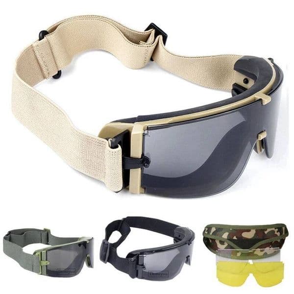 Airsoft Tactical Sunglasses Hiking Glasses Outdoor Paintball Goggles